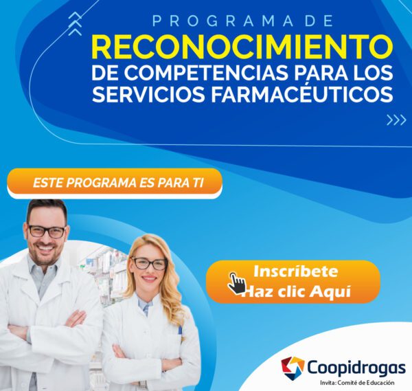 Programa de reconocimiento de competencias para expendedores de drogas o con experiencia de más de 3 años